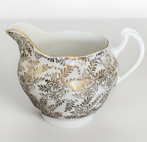 Crown regent gold fern creamer - gold,