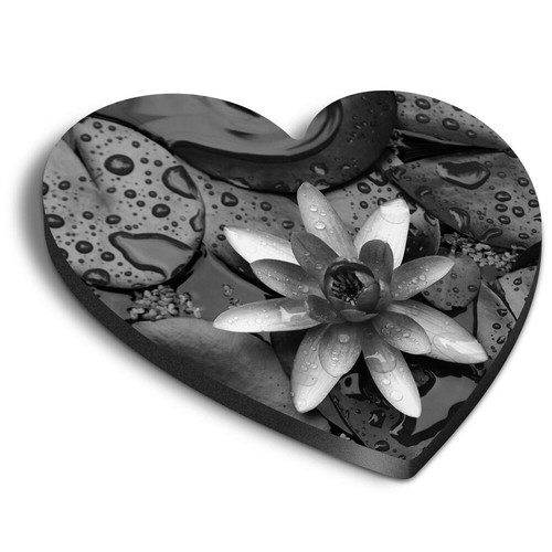 Heart mdf magnets - mdf, bw
