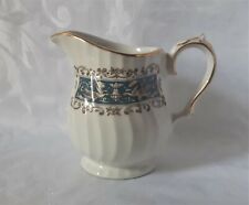 MYOTTS RIALTO MILK JUG IRONSTONE CREAMER IN BROWN BLUE AND GOLD SWIRL DESIGN