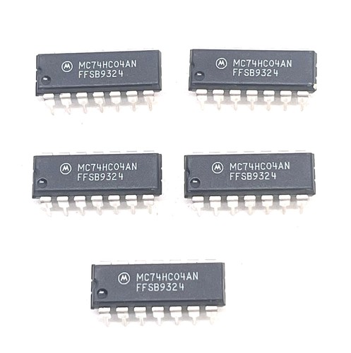 Motorola mc74hc04an x 5 - mc74hc04an,
