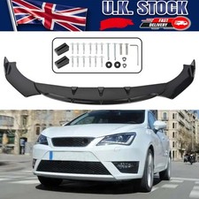 Glossy Front Bumper Chin Lip Spoiler Splitter Body Kit For Seat Leon Ibiza MK3 #