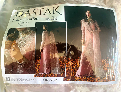 Mashal unstitched chiffon - mashal,