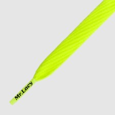 Mr Lacy Flatties 130cm Shoe Laces in Neon Lime Yellow