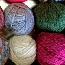 100g  Job Lot bag of Yarn Wool