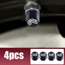 4x Metal USA American Flag Car