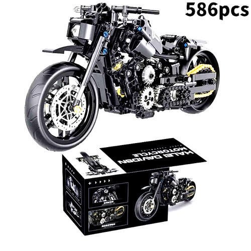 586pcs classic motorbike - 586pcs,