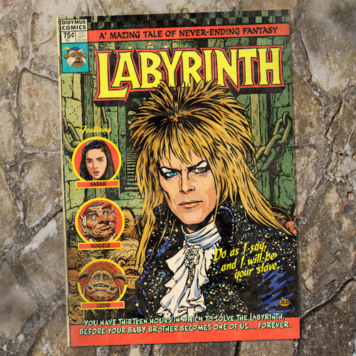 Labyrinth vintage comic art - labyrinth,