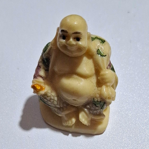 Small laughing buddha statue - buddha,