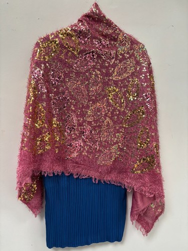 Gold and pink sequins - gold,