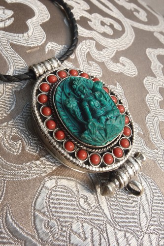 Beautiful tibetan amulet gau - tibetan,