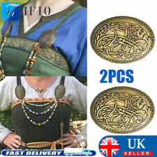 2X Viking Brooches Norse Dress Apron Pins Nordic Cloak Shawl Coat Sweater Buckle