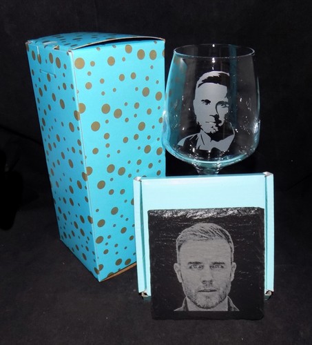 Hand etched gary barlow - hand, "gary