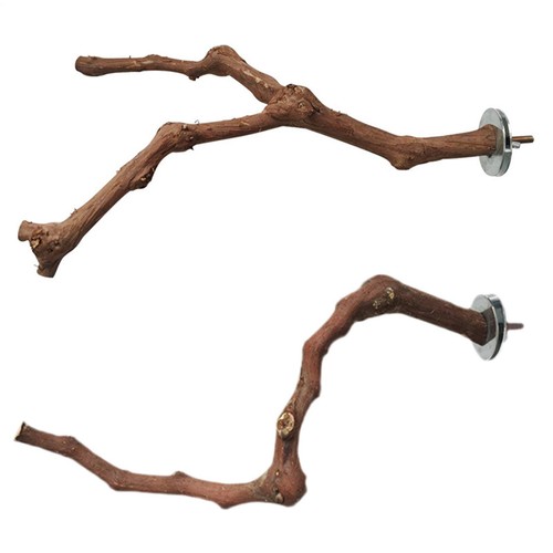 Natural grape wood bird - natural, perch