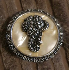 Vintage 60s Floral Scarf Clasp