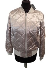 Topshop Quilted Bomber Jacket