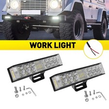 2x Waterproof Car LED Work Lights Bar Flood Spot Lamps Driving Offroad ATV Bus