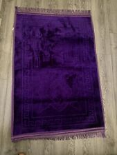 Extra Cushioned Prayer Mats Thick Padded Muslim Janamaz Non Slip Purple