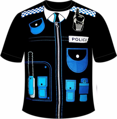Police mens shirt - police, black