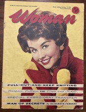 British UK Magazine Woman January 17, 1959 Mid-Century Vintage Advertisements
