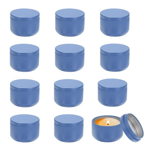 3oz candle tins 12pcs metal - 3oz,