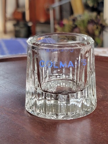 Colman mustard glass - colman's,