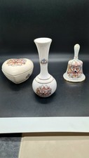 Job Lot X3 Vintange Lady Diana Marriage, Bell, Bud Vase, Love Heart Lidded Dish.