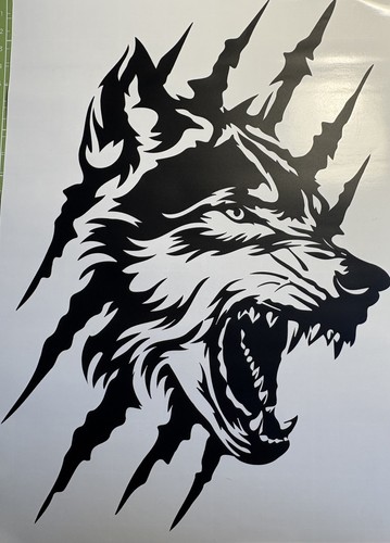 Large wolf dog car - large, /