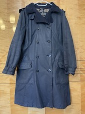 Navy Blue Barbour ladies waxed Valerie trench coat 16