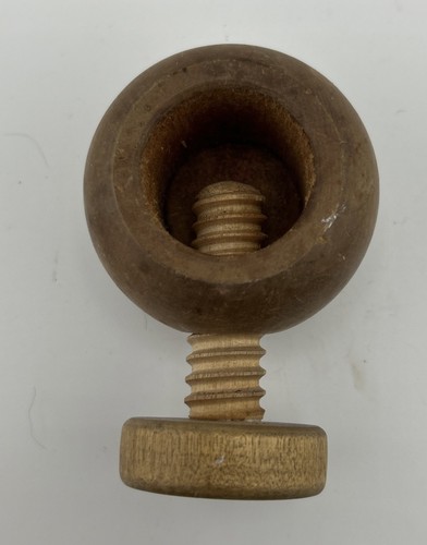 Vintage screw wooden pipe - vintage,