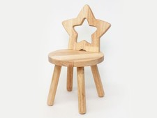 Kids Wooden Stool with Star