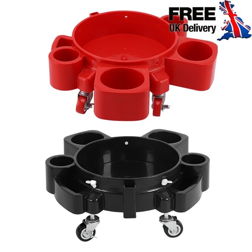 Rolling bucket dolly with - rolling,