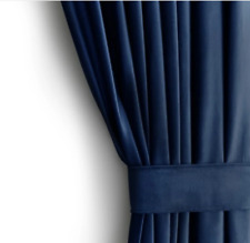 Dark Blue Velvet Curtain with