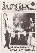 The Clash DAMNED John Lydon MODERN LOVERS Lou Reed SNIFFIN' GLUE ZINE punk 1977