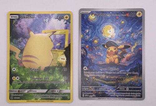 Pikachu starry night red - pikachu,