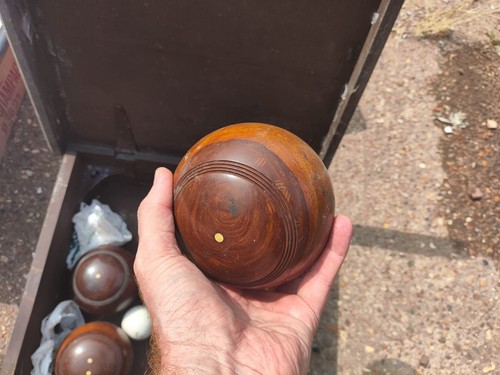 Set wooden bowling bowls - set,