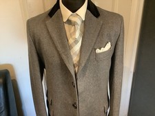 Mens Mid Grey Overcoat 40R