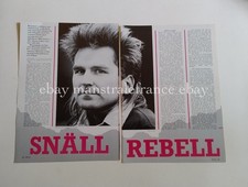 The Alarm Mike Peters David Sharp Eddie Nigel clippings Sweden 1980s