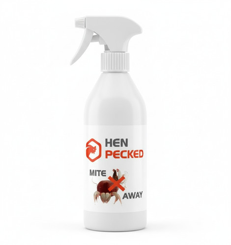 Hen pecked scaly leg spray - leg, red