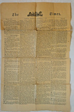 Old November 7 1805 Times Newspaper Battle of Trafalgar Nelson King George III