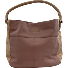 Osprey London Graeme Ellisdon Leather Hobo Bag Pink Snake Handle Large Floral 