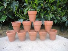 10 Vintage Terracotta Plant Pots 2.75" (1199)