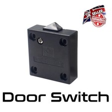 Wardrobe Light Switch - Door Cabinet Cupboard Switch - 2 Amp - Black *UK Seller*