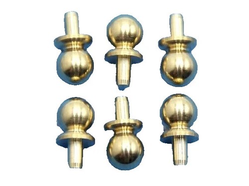 Dolls house door knobs brass - dolls,