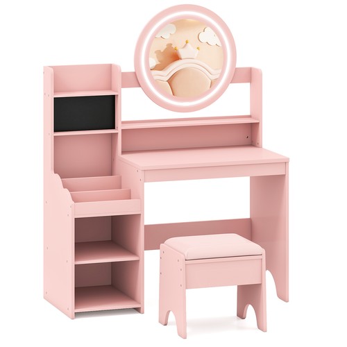 Kids vanity desk with mirror - kids,