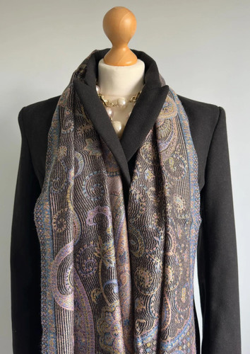 Dark multicolour scarf - multicolour,