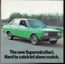 Fiat 131 Supermirafiori 1600 TC Competitor Comparisons 1978 UK Market Brochure