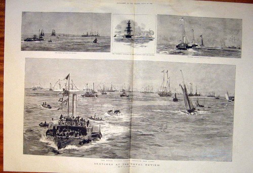 Original old antique print - antique,