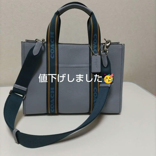 Coach 2way tote bag - light, gray