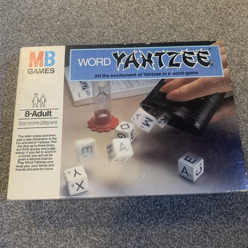 Vintage word yahtzee board - word,