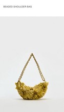 Zara Yellow Beaded Shoulder